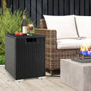 2-in-1 Patio Rattan Gas Propane Tank Cover for 20 lbs Propane Tanks