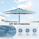 9 FT Patio Umbrella with Sun-Protective Canopy for Patio Garden Pool