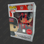 Paul Heyman signed WWE Funko POP Figure #113 (GameStop Exclusive) Signed By Superstars Red Paint (w/ JSA) 