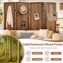 Pegboard Display with 360¬∞ Metal Hinges and Solid Wood Frame