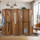 Pegboard Display with 360¬∞ Metal Hinges and Solid Wood Frame