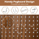 Pegboard Display with 360¬∞ Metal Hinges and Solid Wood Frame