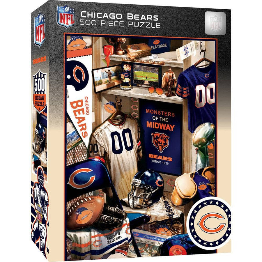 Chicago Bears - Locker Room 500 Piece Jigsaw Puzzle