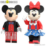 Mickey & Minnie Mouse Disney Minifigures set of 2