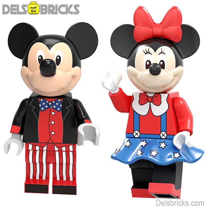 Mickey & Minnie Mouse Disney Minifigures set of 2