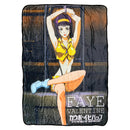 Cowboy Bebop Faye Valentine Cuffed Fleece Throw Soft Lightweight Blanket 45x60 Inches