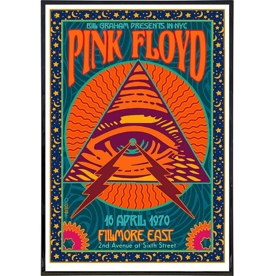 Pink Floyd 1970 Fillmore Show Poster Print Print The Original Underground 