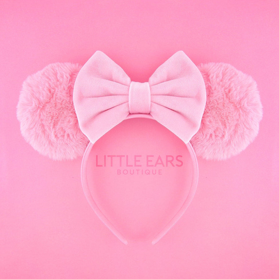 Pink Fur & Velvet Mickey Ears