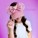 Pink Iridescent Mickey Visor