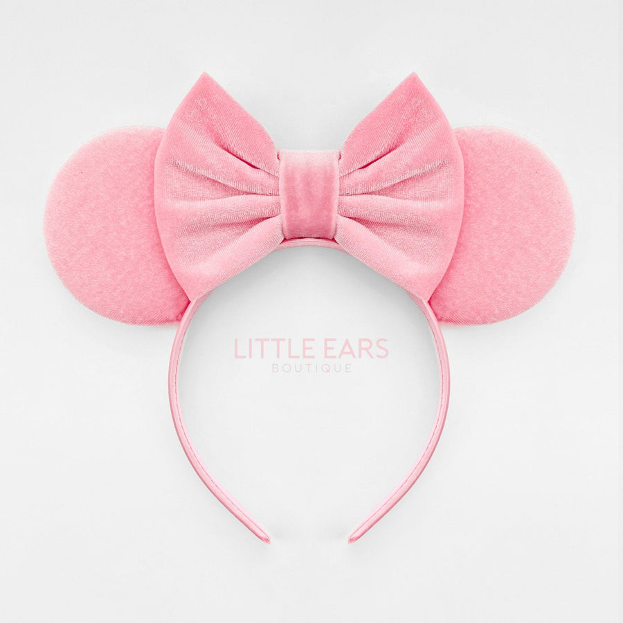 Pink Velvet Mickey Ears