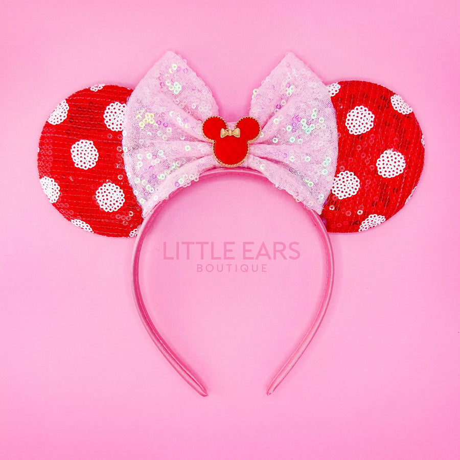 Pink & White Darling Charm Ears