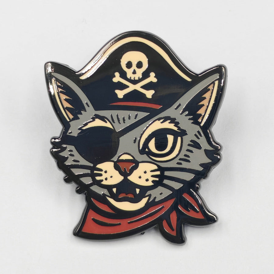 Pirate Cat Enamel Pin