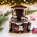 Animated Nutcracker Theatre Figurine - Rotating Ballerina Mirror Music Box