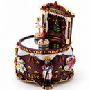 Animated Nutcracker Theatre Figurine - Rotating Ballerina Mirror Music Box
