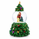 Santa's Riding Polar Bear Spinning Musical Water Snow Globe