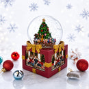Four-Sided Picture Frame Christmas Tree Musical Water Snow Globe