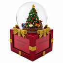 Four-Sided Picture Frame Christmas Tree Musical Water Snow Globe