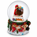 Santa's Chimney Adventure Musical Water Snow Globe