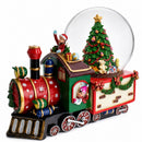 Children Riding Train Musical Christmas Water Snow Globe