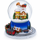 Moving Train Base Musical Christmas Water Snow Globe