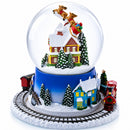 Moving Train Base Musical Christmas Water Snow Globe