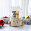 Cats Party Musical Water Snow Globe