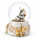 Cats Party Musical Water Snow Globe