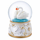 Romantic Swan Spinning Musical Water Snow Globe