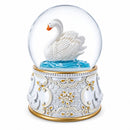 Romantic Swan Spinning Musical Water Snow Globe
