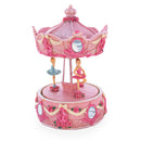 Pink Ballerina Carousel Rotating Musical Figurine