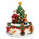 Tree Decorating Duo Spinning Musical Christmas Figurine