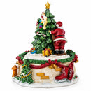 Tree Decorating Duo Spinning Musical Christmas Figurine