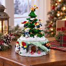 Animated Musical Penguin Christmas Tree Figurine - Rotating Music Box