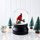 Red Cardinal on a Branch Musical Water Snow Globe