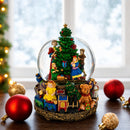 Children Decorating Tree LED Musical Water Snow Globe