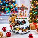 Musical Christmas Figurine with Rotating Motion
