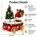 Spinning Christmas Tree Musical Box on Wheels