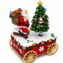 Spinning Christmas Tree Musical Box on Wheels