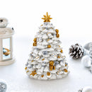 White Christmas Tree Spinning Musical Figurine