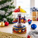 Animated Musical Carousel Figurine - Moving Train Airplane Boat Music Box