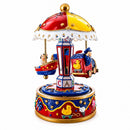 Animated Musical Carousel Figurine - Moving Train Airplane Boat Music Box