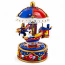 Animated Musical Carousel Figurine - Moving Train Airplane Boat Music Box