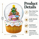 Gingerbread Family and Cupcake Musical Christmas Water Globe