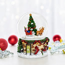 Rotating Santa's Tree Serenade Musical Water Globe