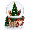 Rotating Santa's Tree Serenade Musical Water Globe