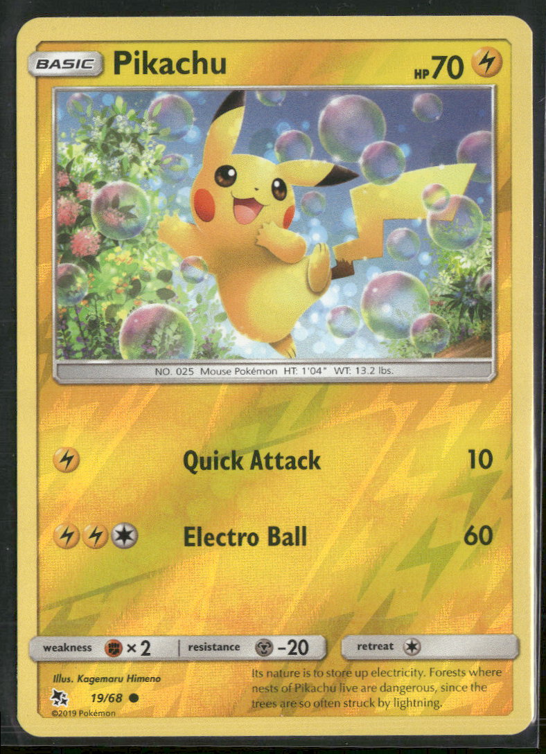 Pikachu - Hidden Fates - 19/68 - Near Mint