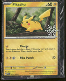 Pikachu - Scarlet & Violet 151 - 025/165 (Holiday Calendar Snowflake Stamp) - Near Mint