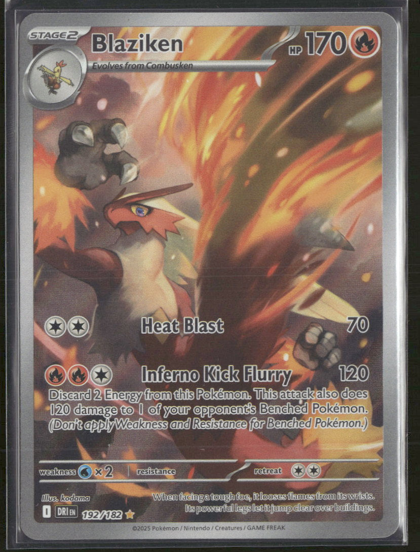 Blaziken - Destined Rivals - 192/182 - Near Mint
