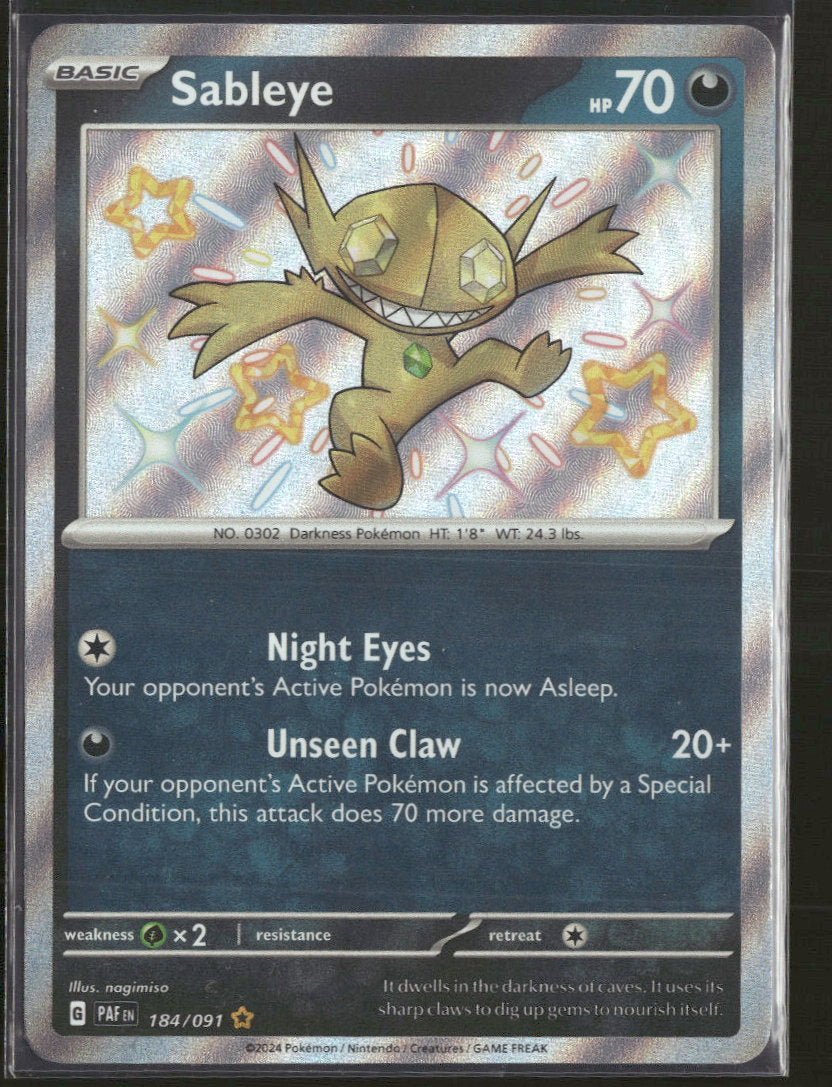 Sableye - Paldean Fates - 184/091 - Near Mint