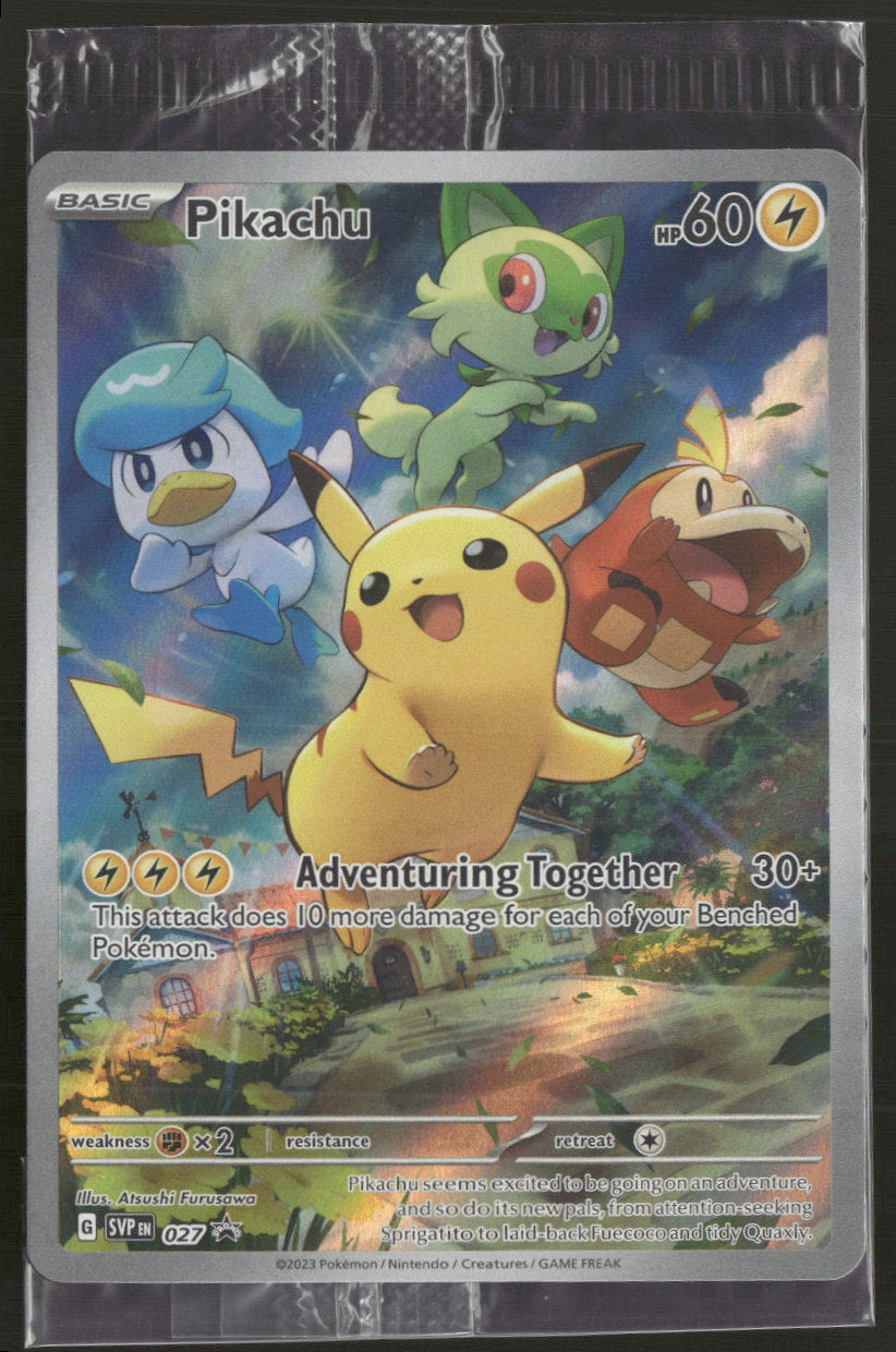Pikachu - Scarlet & Violet Promo Cards - 027 - Near Mint